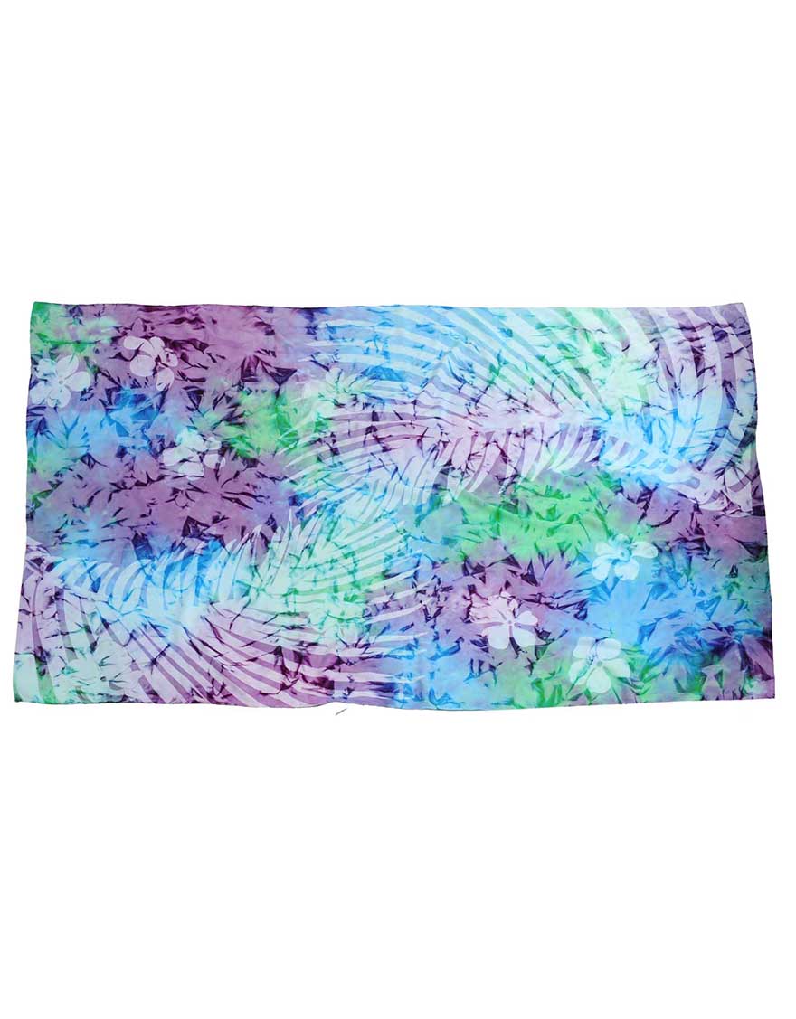 【デザインロング,パレオ】デザインロング（パームリーフ ）シーブリーズ