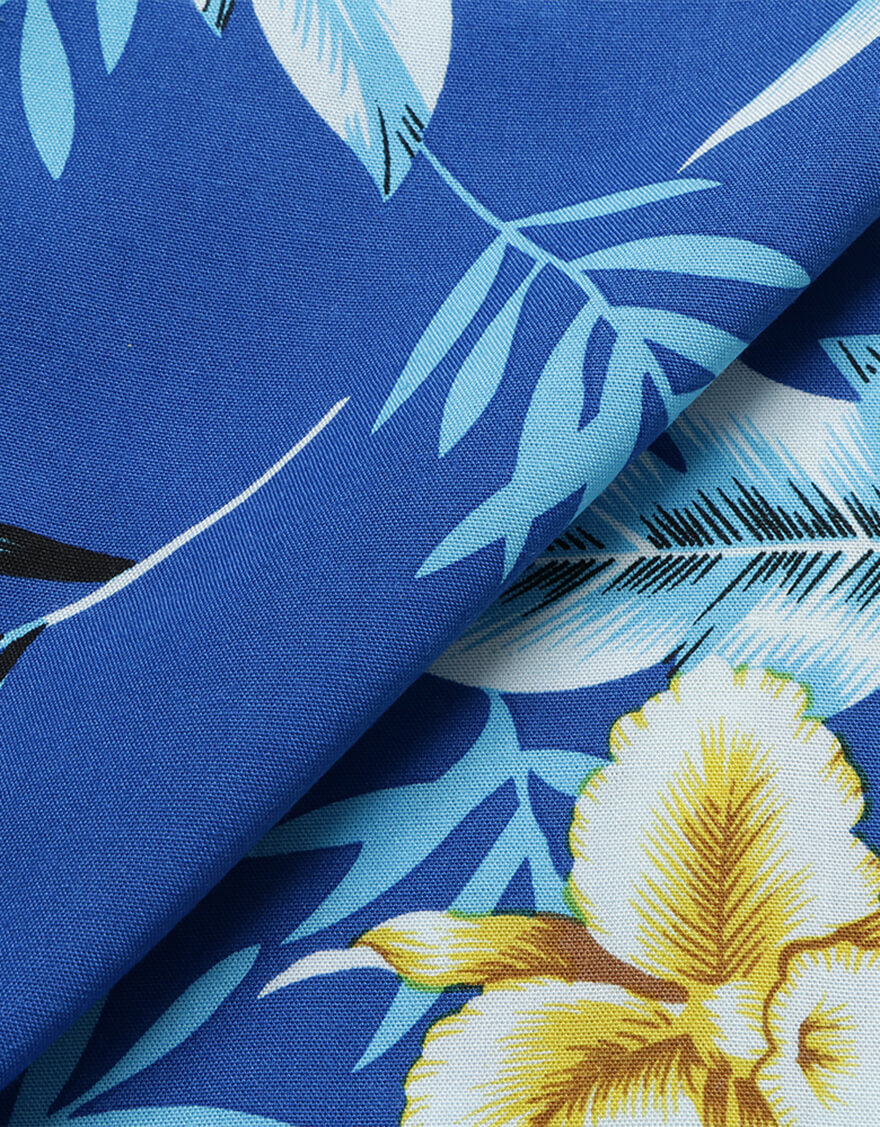 【デザインロング,パレオ】デザインロング（シンビジウム）ブルー