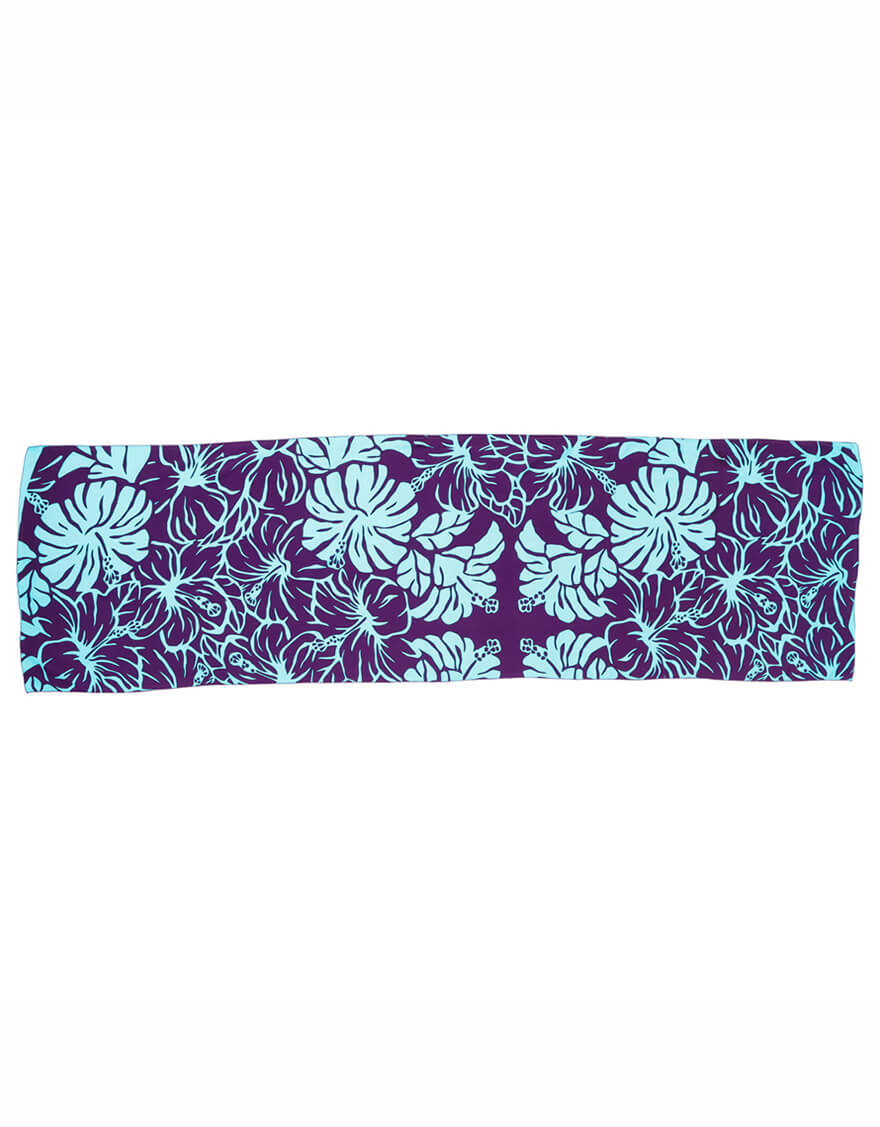 【デザインショート,パレオ】デザインショート（ハイビスカス）パープル