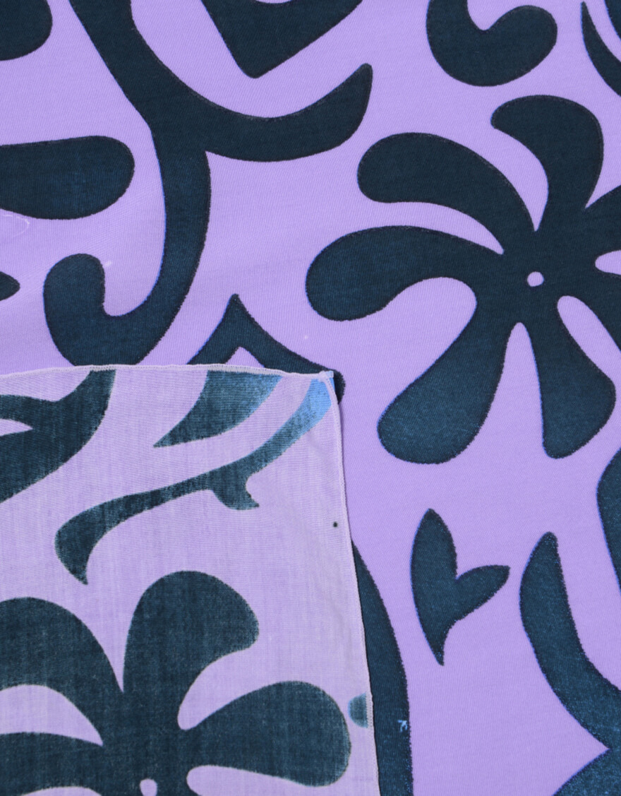【デザインショート,パレオ】デザインショート（タパ）パープル