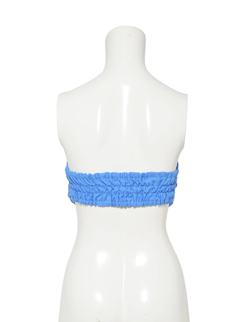 【ココブラ/コスチュームブラ】カラーチューブブラトップ（スカイブルー）