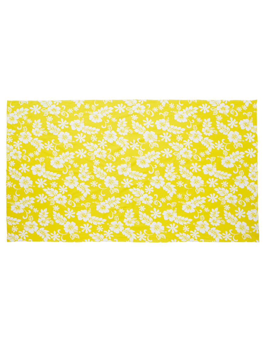 【デザインロング,パレオ】コットンデザインロング（マエヴァ）イエロー