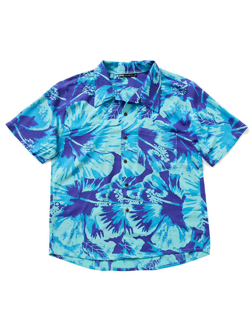 【メンズアロハシャツ,タネコスチューム】メンズアロハシャツ（アウテ）マリーン