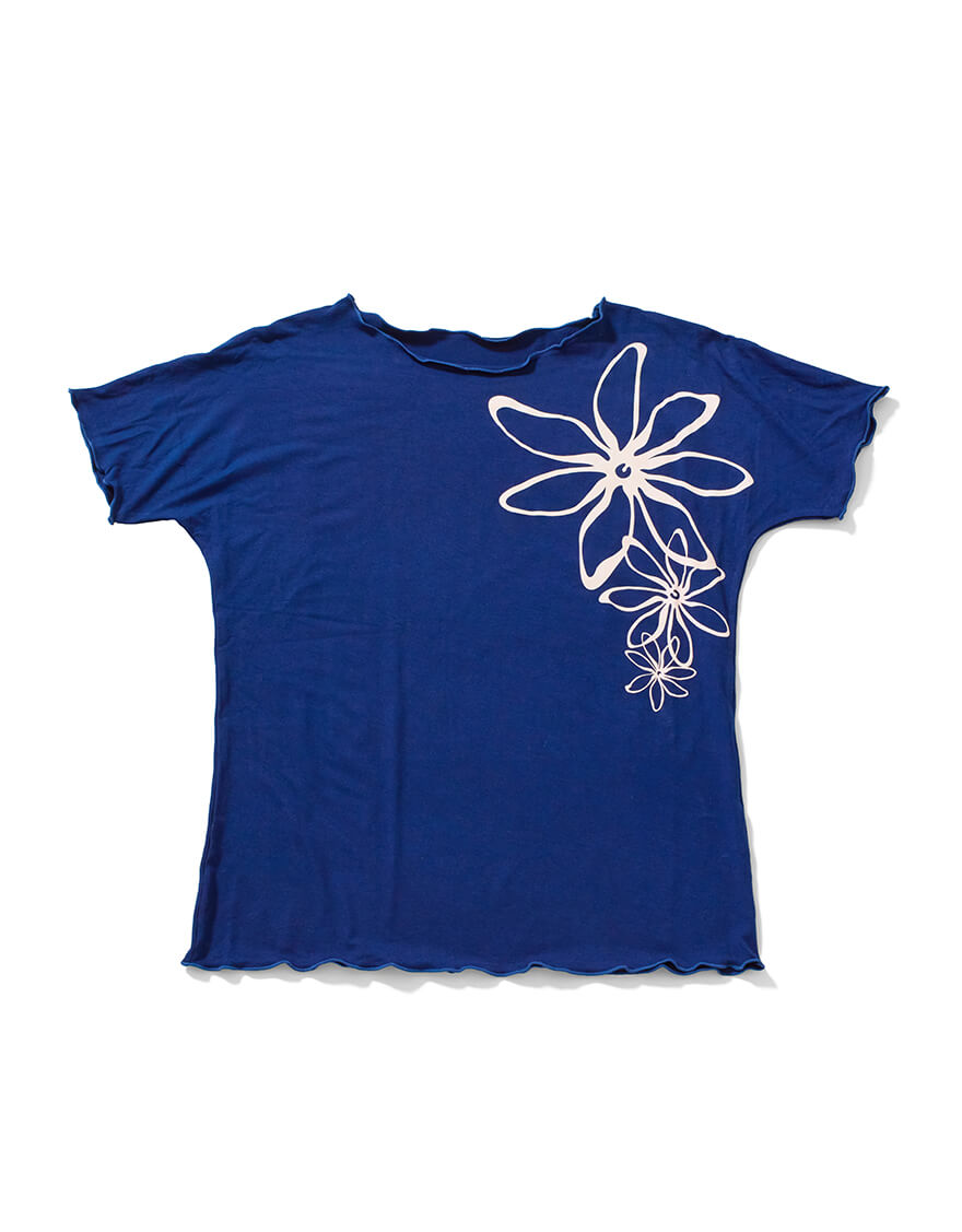 【レッスンTシャツ,レッスンアイテム】ストレッチTシャツ（ティアレ）ネイビー