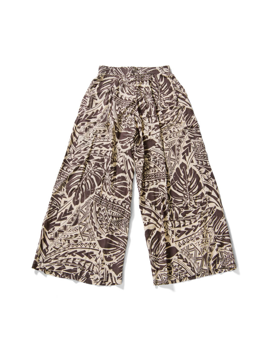 【ボトムス,カジュアルウェア】ワイドパンツ（タパモンステラ）ピンクベージュ