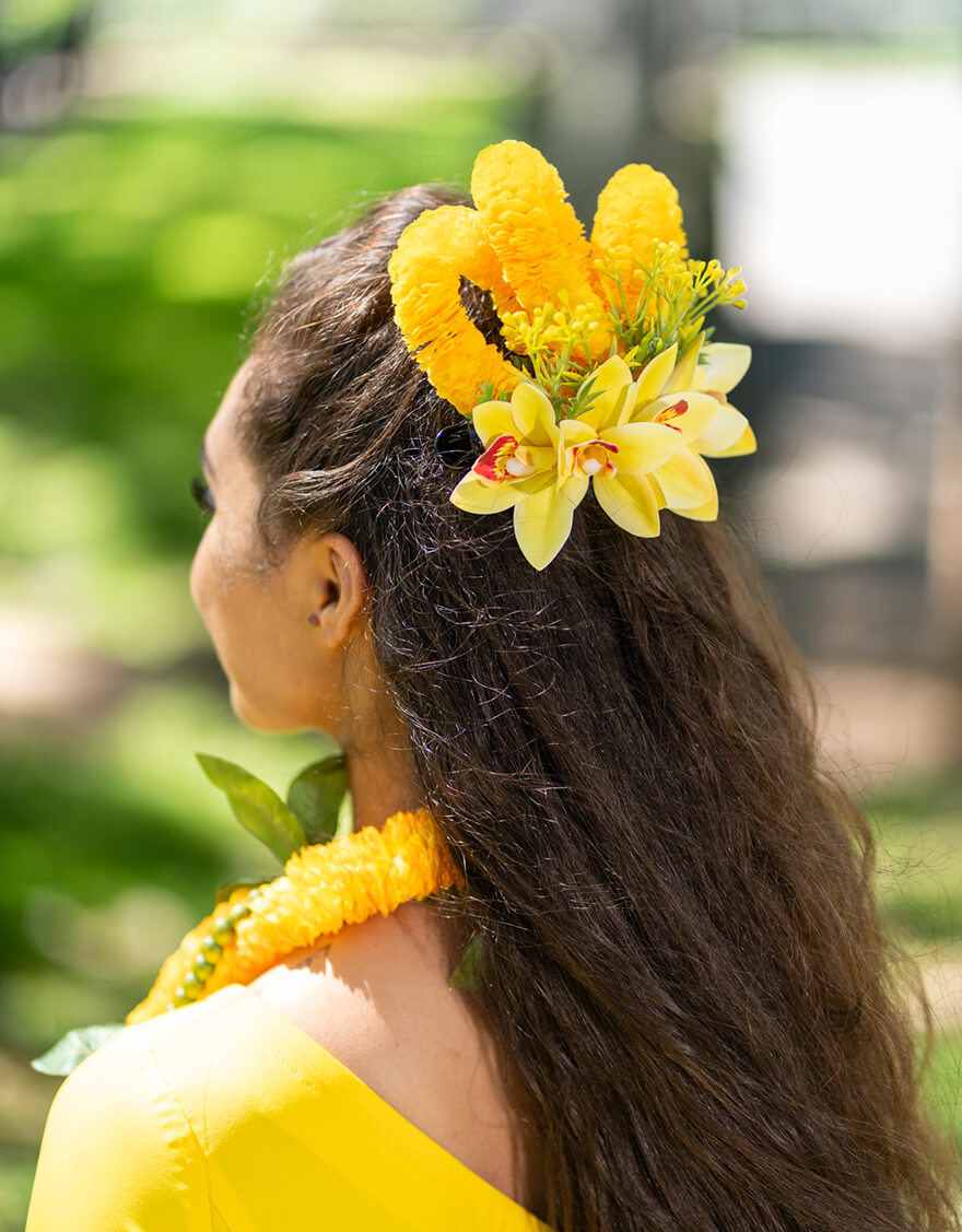 【クリップ/ピック,ヘアーアクセサリー】イリマシンビジウムクリップ