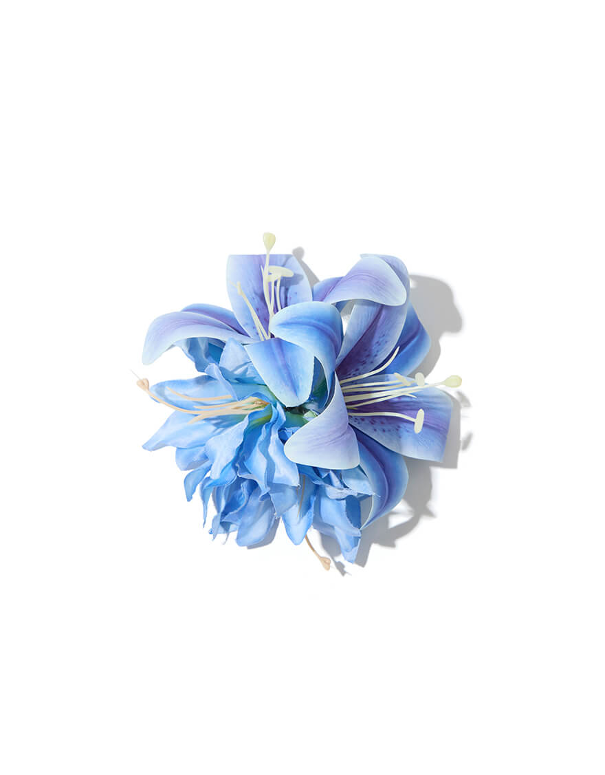 【クリップ/ピック,ヘアーアクセサリー】リリナクリップ（ブルー）