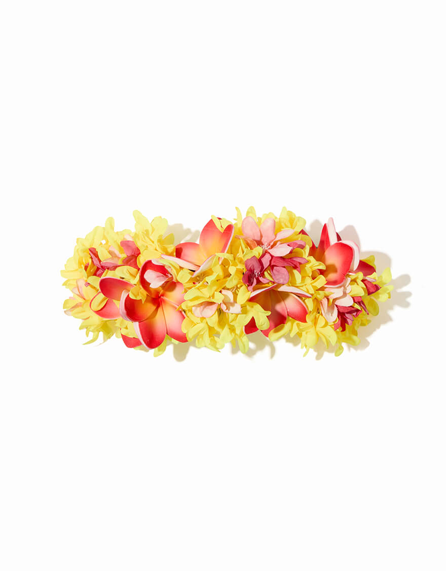 【クリップ/ピック,ヘアーアクセサリー】フレキシブルクリップ（プルメリア）
